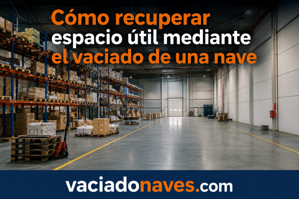 Cómo recuperar espacio útil mediante el vaciado de una nave