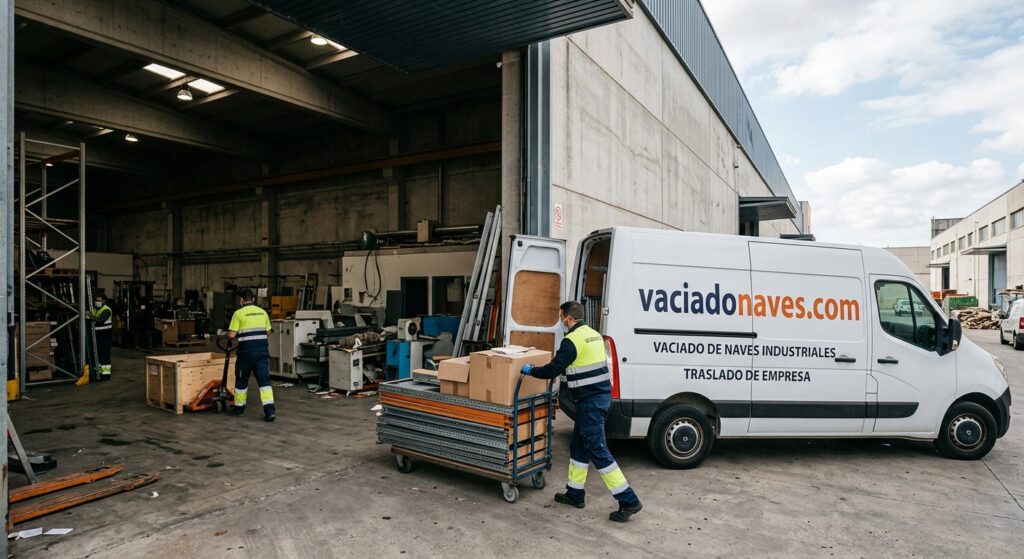 Vaciado de naves industriales por traslado de empresa