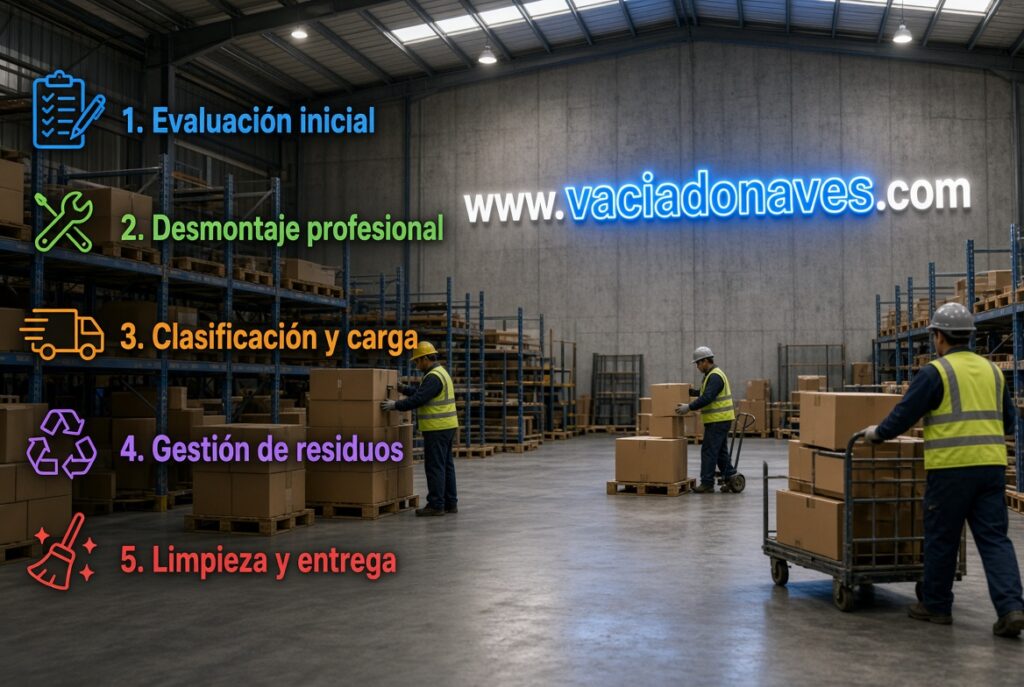 Retirada de mobiliario y enseres en almacenes